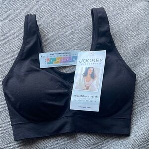 Jockey Black Microfiber Stretch Bralette